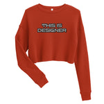 Load image into Gallery viewer, Designer Crop Sweatshirt
