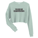 Load image into Gallery viewer, Designer Crop Sweatshirt
